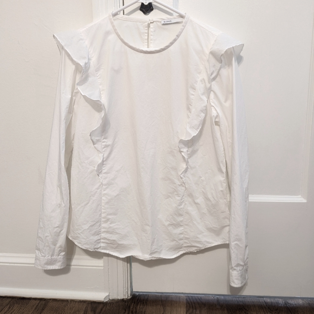 BLDWN women's white blouse M